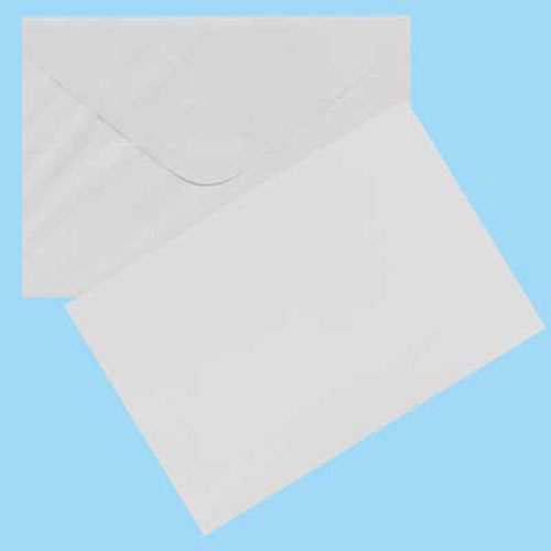 Sullivans Card and Envelope Set, White Classic- 6pk