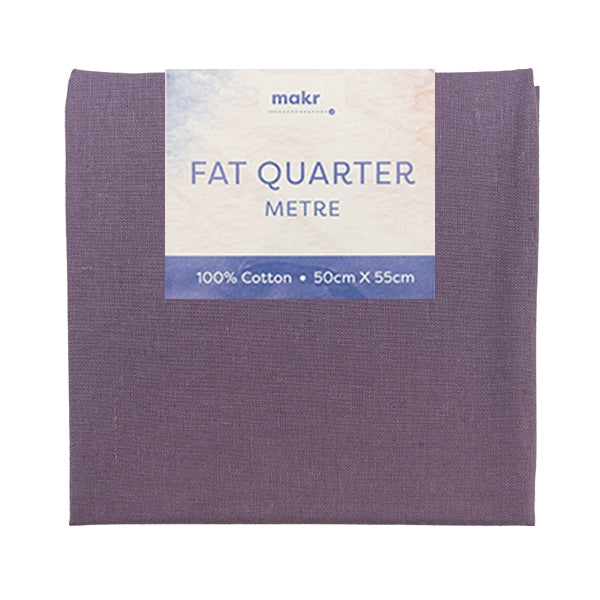 Fat Quarter Metre Fabric, Purple- 50cmx55cm