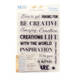 Sentiment Stamp Set, Be Creative- 16pc