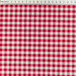 Cotton Gingham Fabric, Red 1/4''- Width 145cm