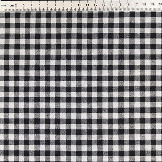 Cotton Gingham Fabric, Black 1/4''- Width 145cm – Lincraft