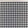 Cotton Gingham Fabric, Black 1/4''- Width 145cm