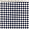 Cotton Gingham Fabric, Navy 1/4''- Width 145cm