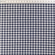 Cotton Gingham Fabric, Navy 1/8''- Width 145cm