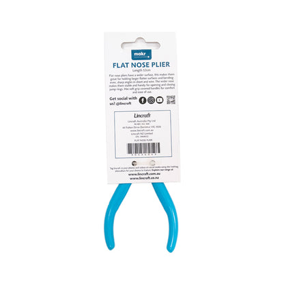 Makr Flat Nosed Plier, Blue- 12cm