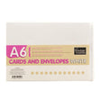 Couture Creations Card Plus Envelope Set, White- A6