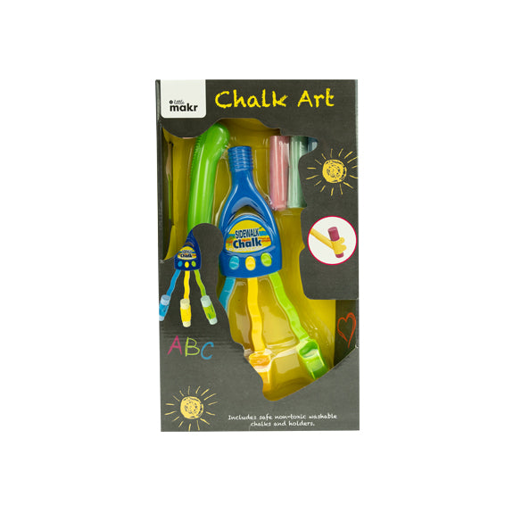 Little Makr Chalk Rake with 3 Jumbo Sidewalk Chalks