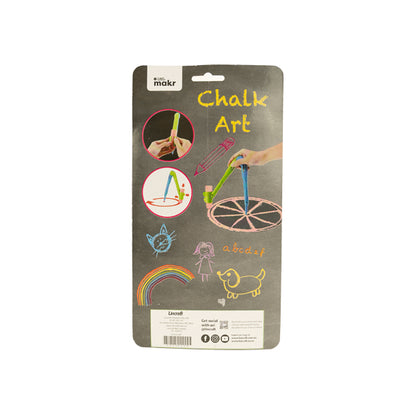 Little Makr Chalk Protractor with 2 Jumbo Chalks