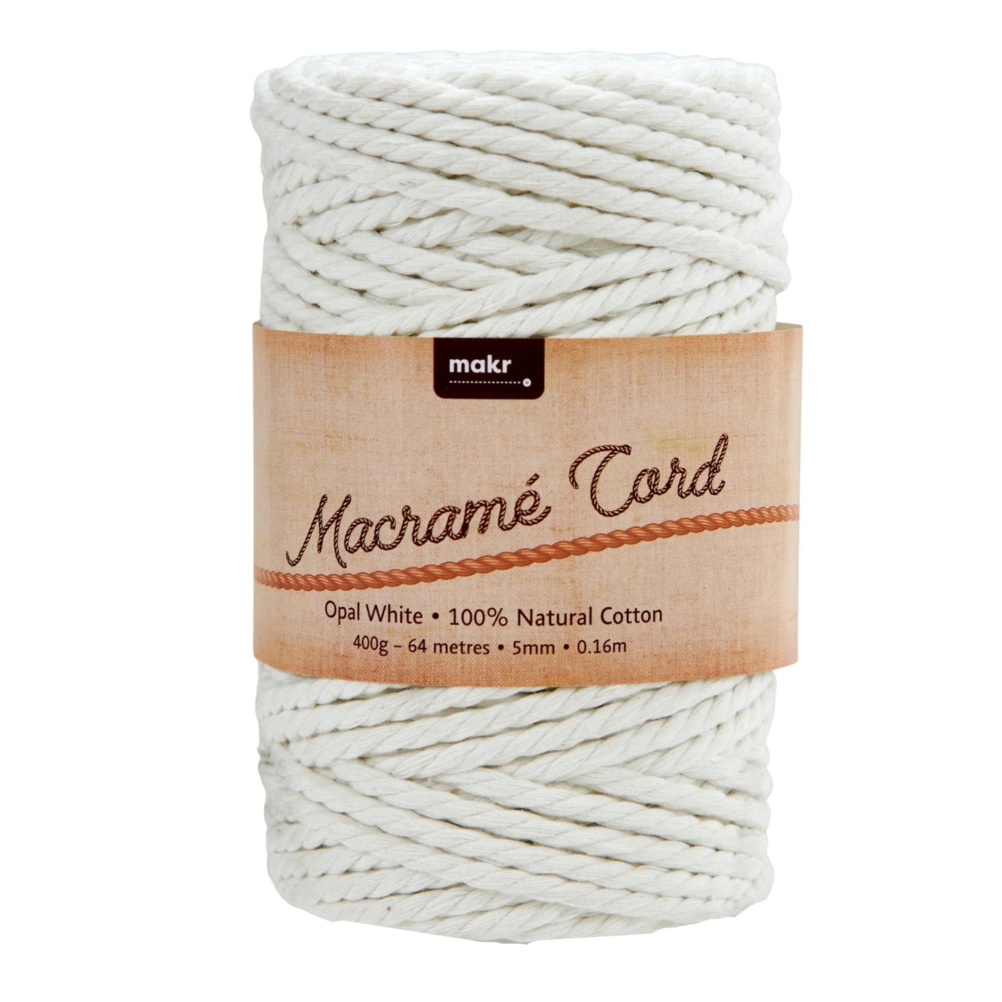 Makr Classic Macrame, Opal  White- 400g