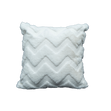 CH Decorative Cushions, Chevron White- 43x43cm