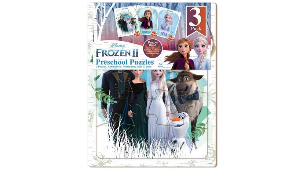 Disney Frozen 2 Preschool Puzzle 3pk