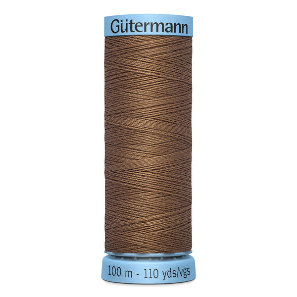 Gutermann Silk Thread, Brown 180 - 100m