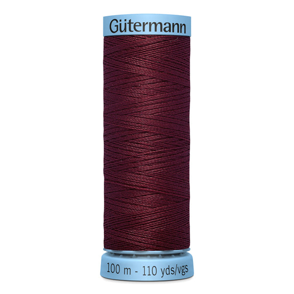 Gutermann Silk Thread, Red 369 - 100m