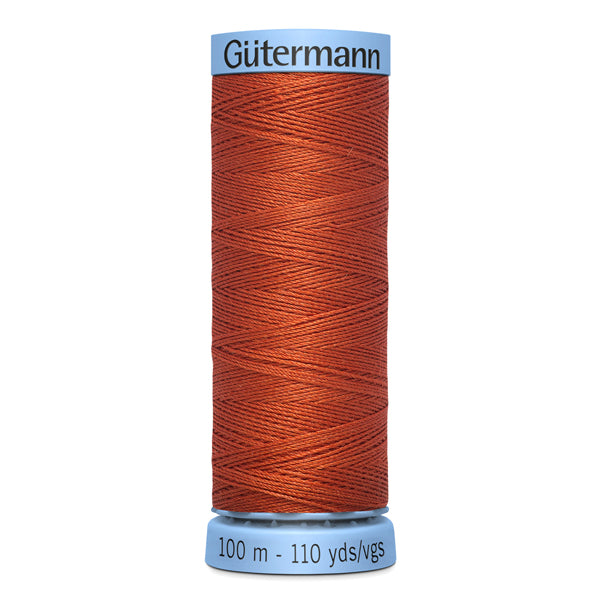 Gutermann Silk Thread, Orange 838 - 100m