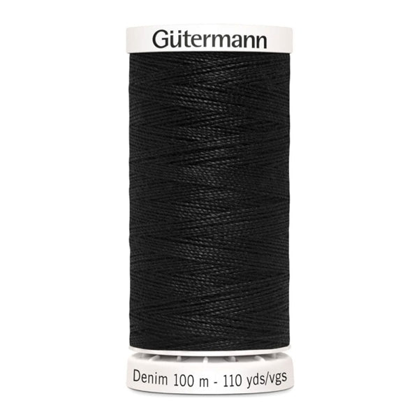 Gutermann Denim Thread, Black 1000 - 100m