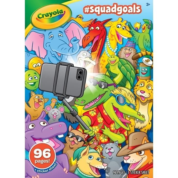 Crayola Coloring Book, Hashtag Squadgoals- 96pg