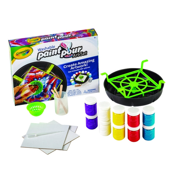 Crayola Washable Paint & Pour Art Set – Lincraft