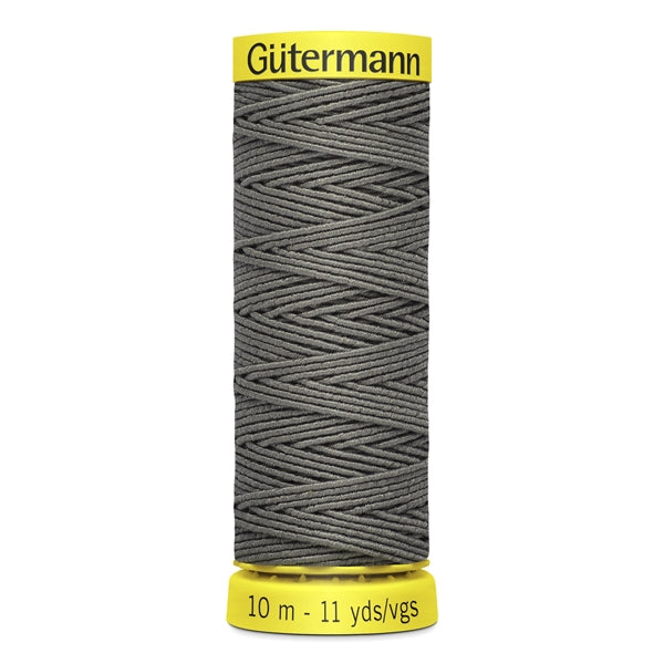 Gutermann Shirring Elastic Thread, Grey 1505 - 10m