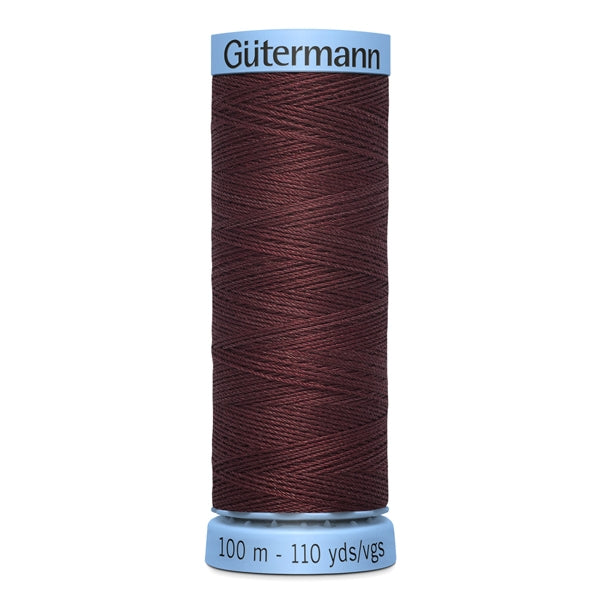 Gutermann Silk Thread, Red 370 - 100m