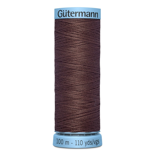 Gutermann Silk Thread, Brown 446 - 100m