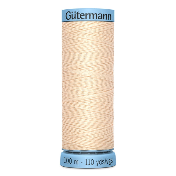 Gutermann Silk Thread, Cream 005 - 100m