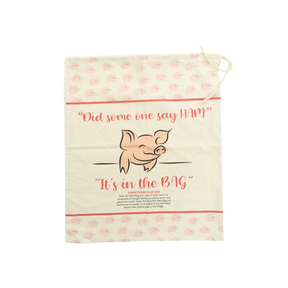 Calico Ham Bag, Pig Print- 50cmx40cm