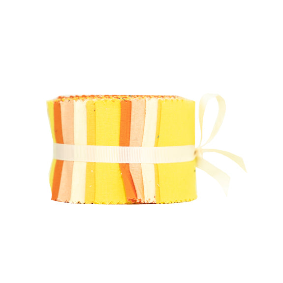 Jelly Roll Fabric, Yellow Tones- 6.35cm