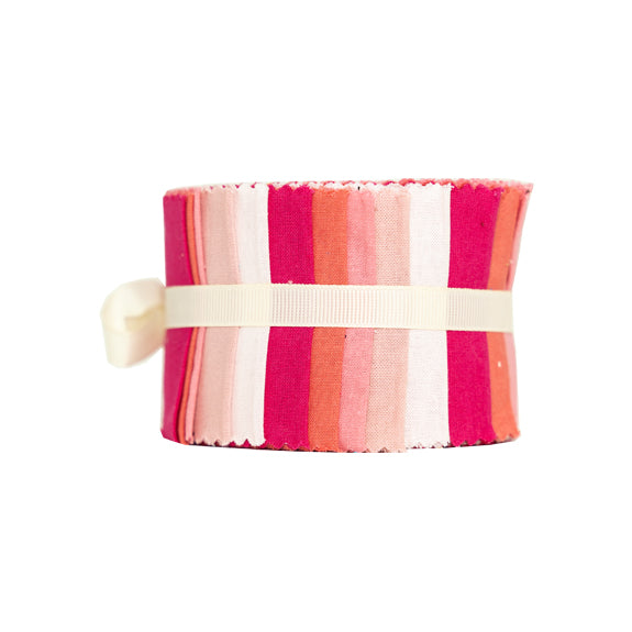 Jelly Roll Fabric, Pink Tones- 6.35cm – Lincraft
