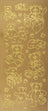 Arbee Foil Stickers Teddy Bear, Gold