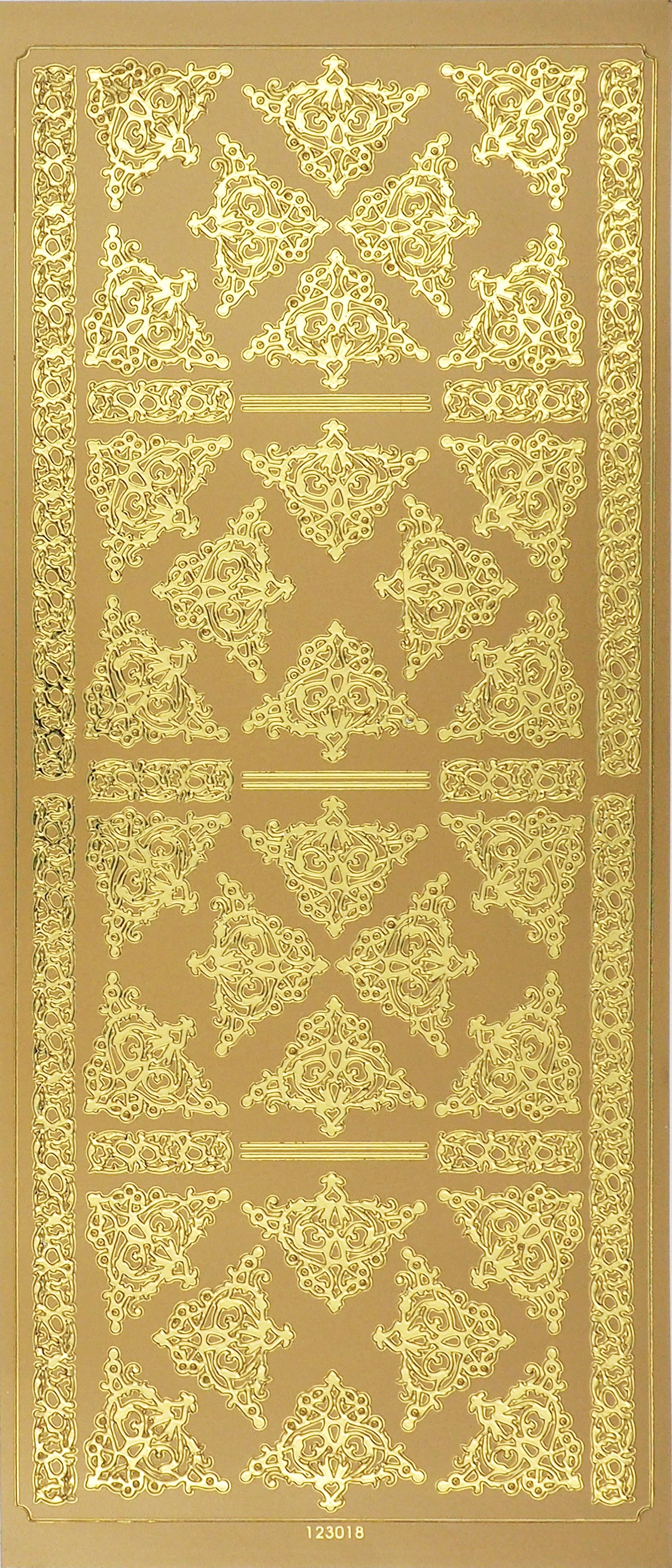 Arbee Foil Stickers Border & Corners, Gold