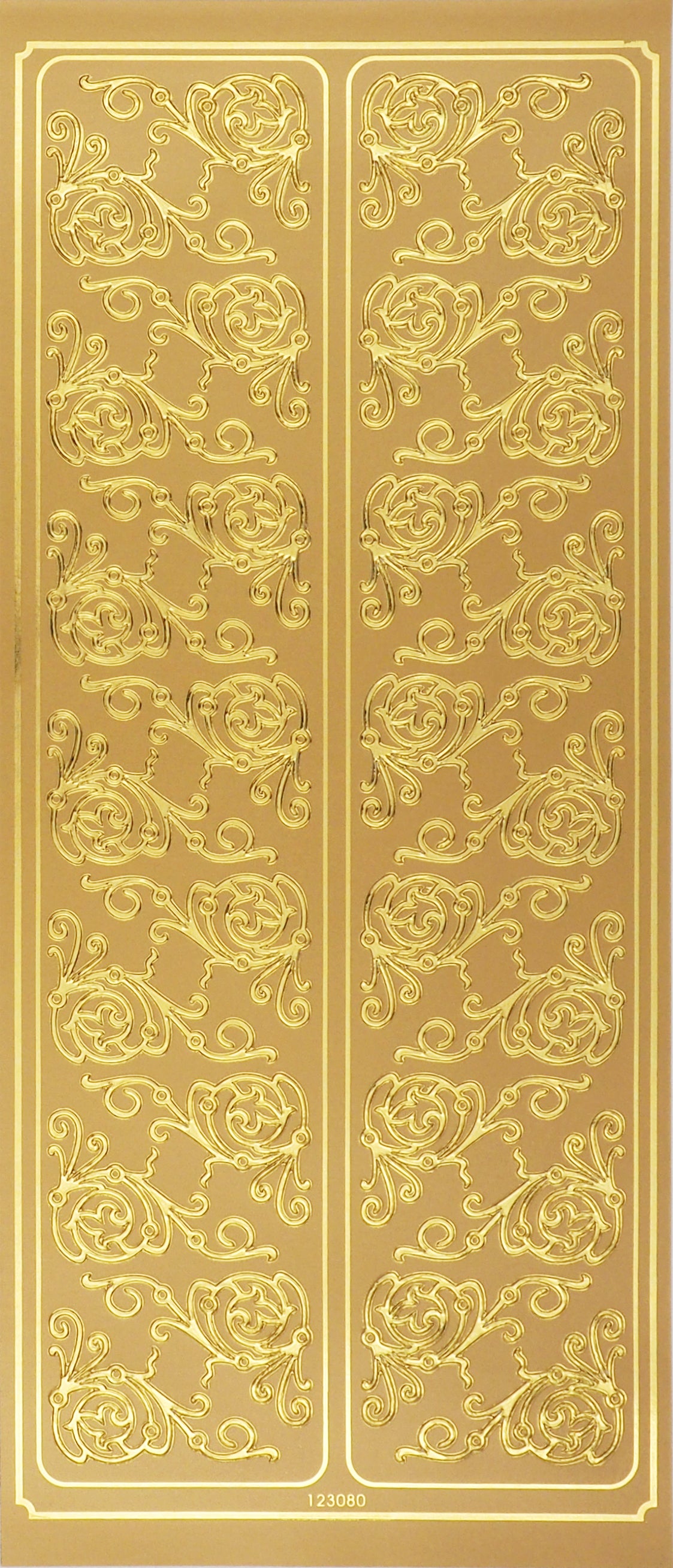 Arbee Foil Stickers Floral, Gold