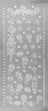 Arbee Foil Stickers Border Flowers, Silver Media 1 of 1