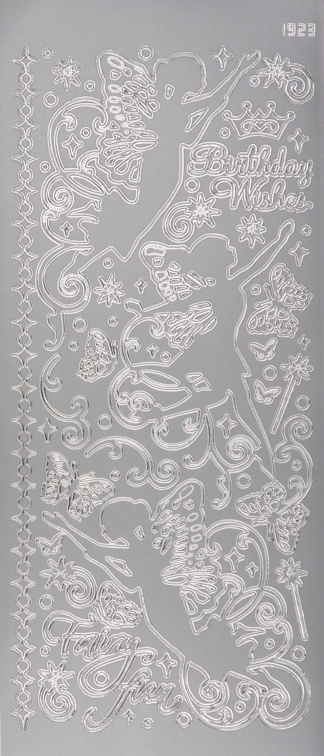 Arbee Foil Stickers Fairies/Butterflies, Silver Media 1 of 1