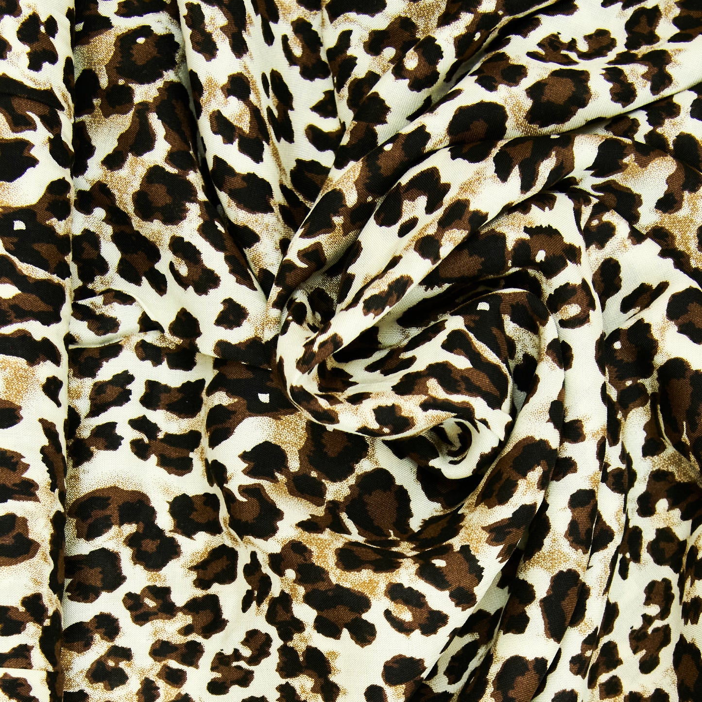 Rayon Fabric, Leopard- 140cm