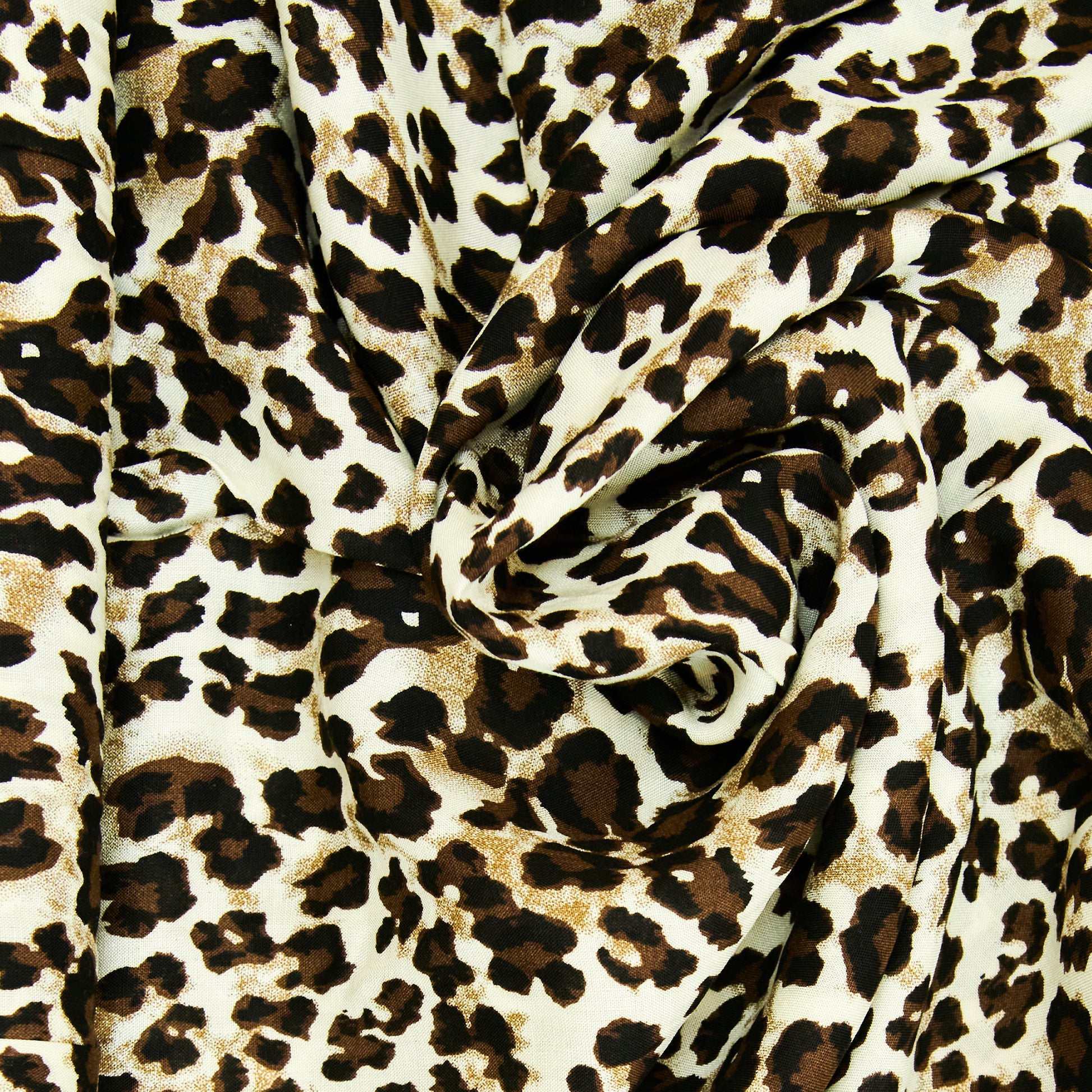 Rayon Fabric, Leopard- 140cm