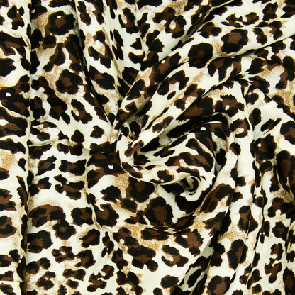 Rayon Fabric, Leopard- 140cm