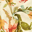 Rayon Linen Blend Fabric, White Rust- 145cm