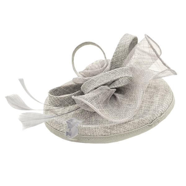 Headband & Clip Fascinator, Chloe Sinamay