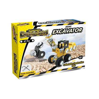 Construct It Mini Constructables, Mini Excavator- 67pc