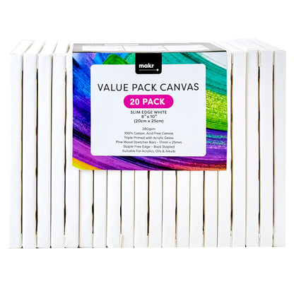 Makr Value Pack Slim Edge Canvas- 20pk