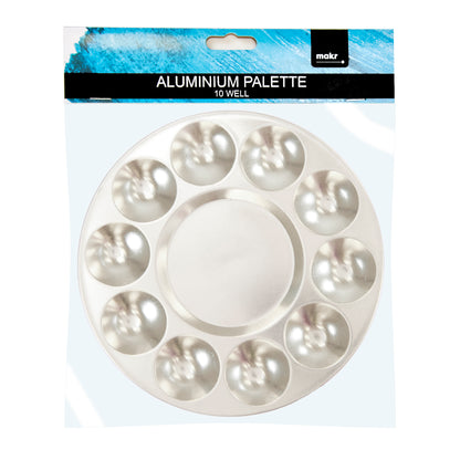 Makr Aluminium Round 10 Well Paint Palette