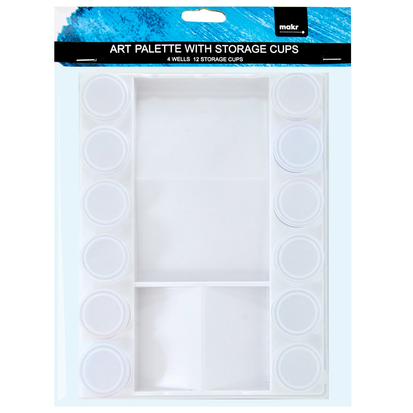 Makr Art Palette With Paint Storage Cups