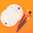 Makr Round Plastic Paint Palettes- 5pk