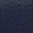 Broderie Anglaise Fabric, Navy- 130cm