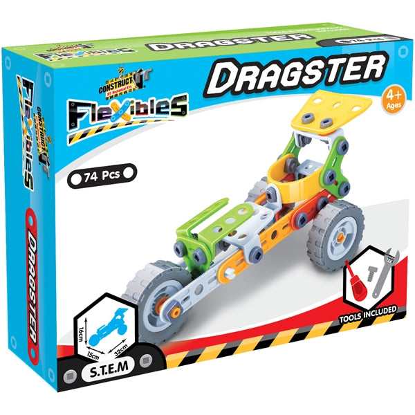 Construct It Flexibles, Dragster- 74pc