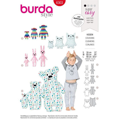 Burda Pattern 6303 Motif Pillows