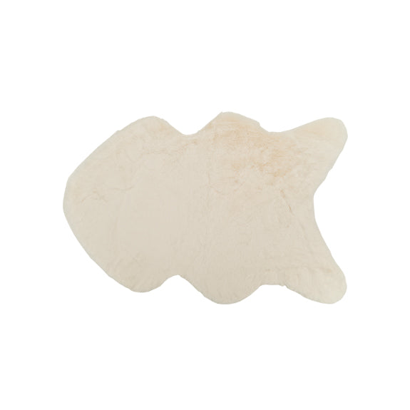 Mayfair & Bond Alaska Faux Fur Rug, White