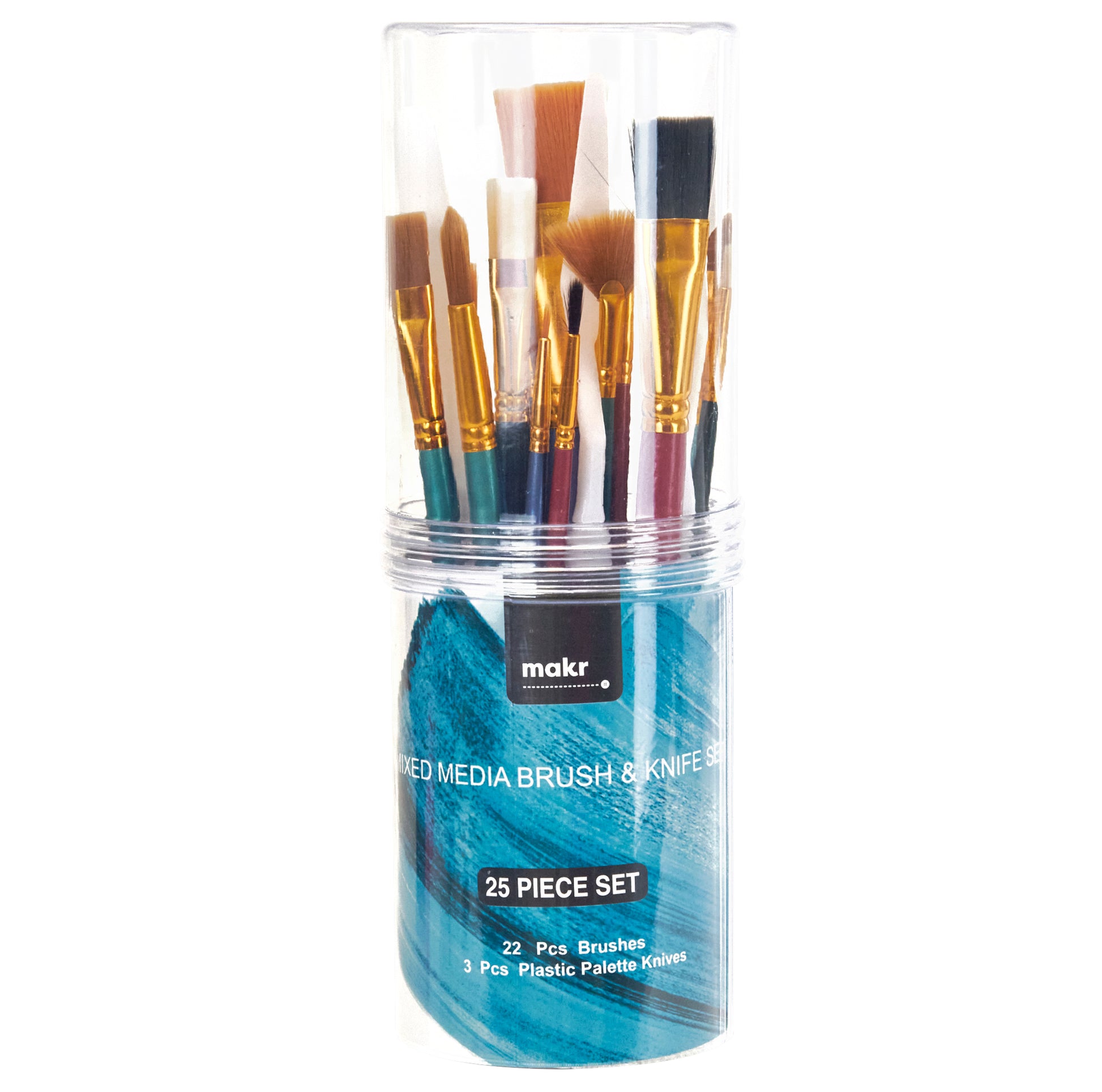 Makr Mixed Media Paint Brush And Knife Set