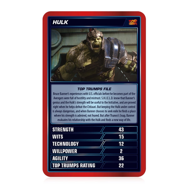 Top Trumps Cards, Marvel Cinematic Universe