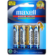 Maxell Premium Alkaline Batteries, AA- 4pk